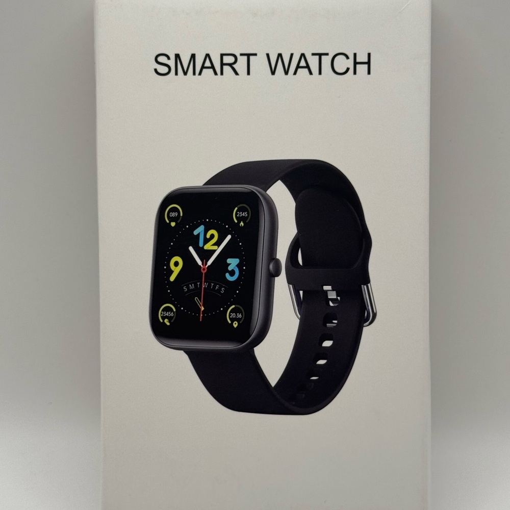 C08 Sleek Black Smart Watch
